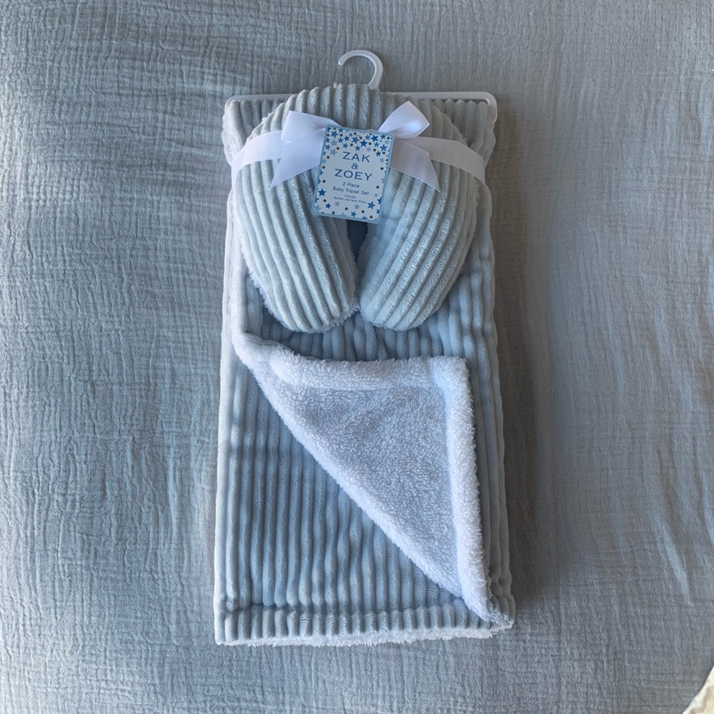 👶🏼 ZAC & ZOEY Baby Blanket Sherpa Set